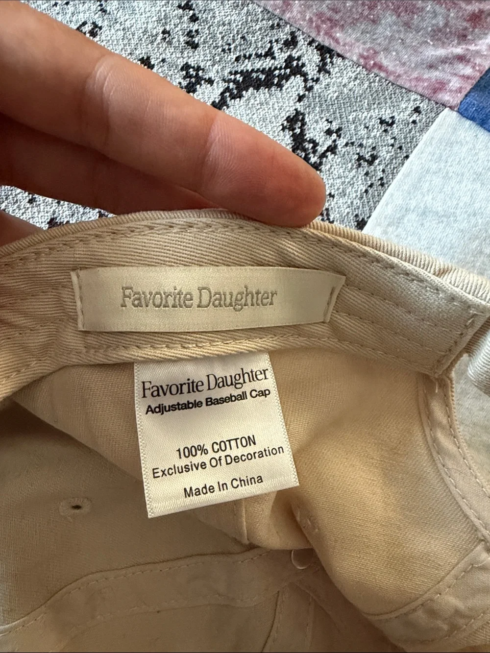 Favorite Daughter Beige Baseball Cap